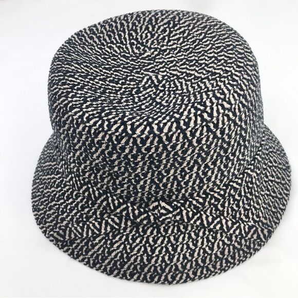 Black Tan Soft Woven Marled Tweed Fall Winter Hat - Picture 6 of 11